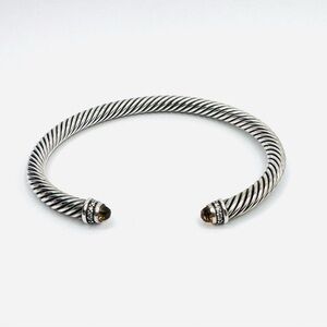David Yurman Cable Classic 5mm Bracelet with Citrine and Diamonds